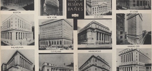Die 12 Federal Reserve Banken in 1936 (Foto: Public Domain/Wikimedia Commons)